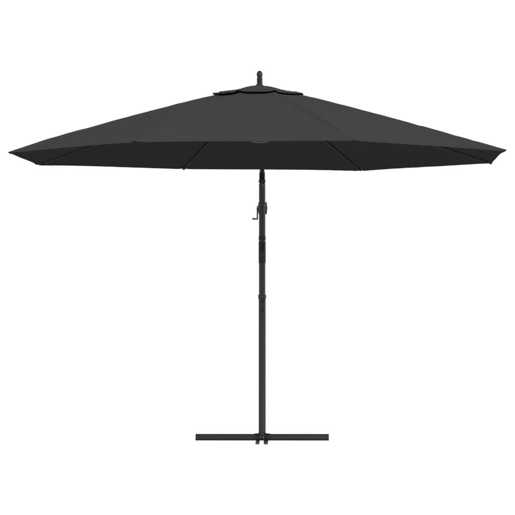 Ampelschirm mit Aluminium-Mast 350 cm Taupe