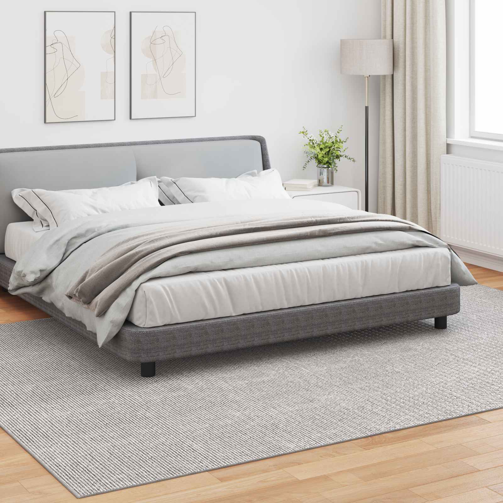 Bereichsteppiche Rechtwinklig LUGO Creme 150 x 80 cm Polyester