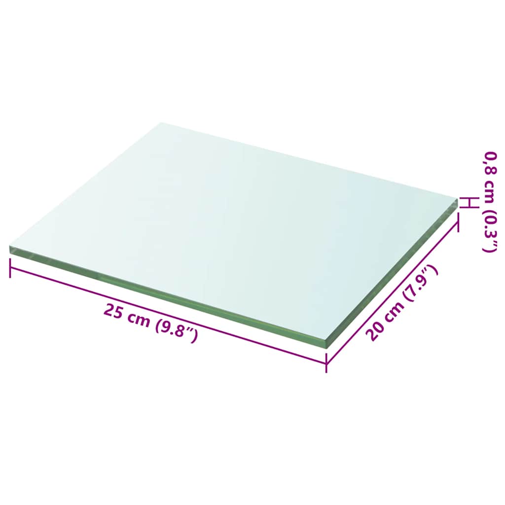 Regalboden Glas Transparent 20x12 cm