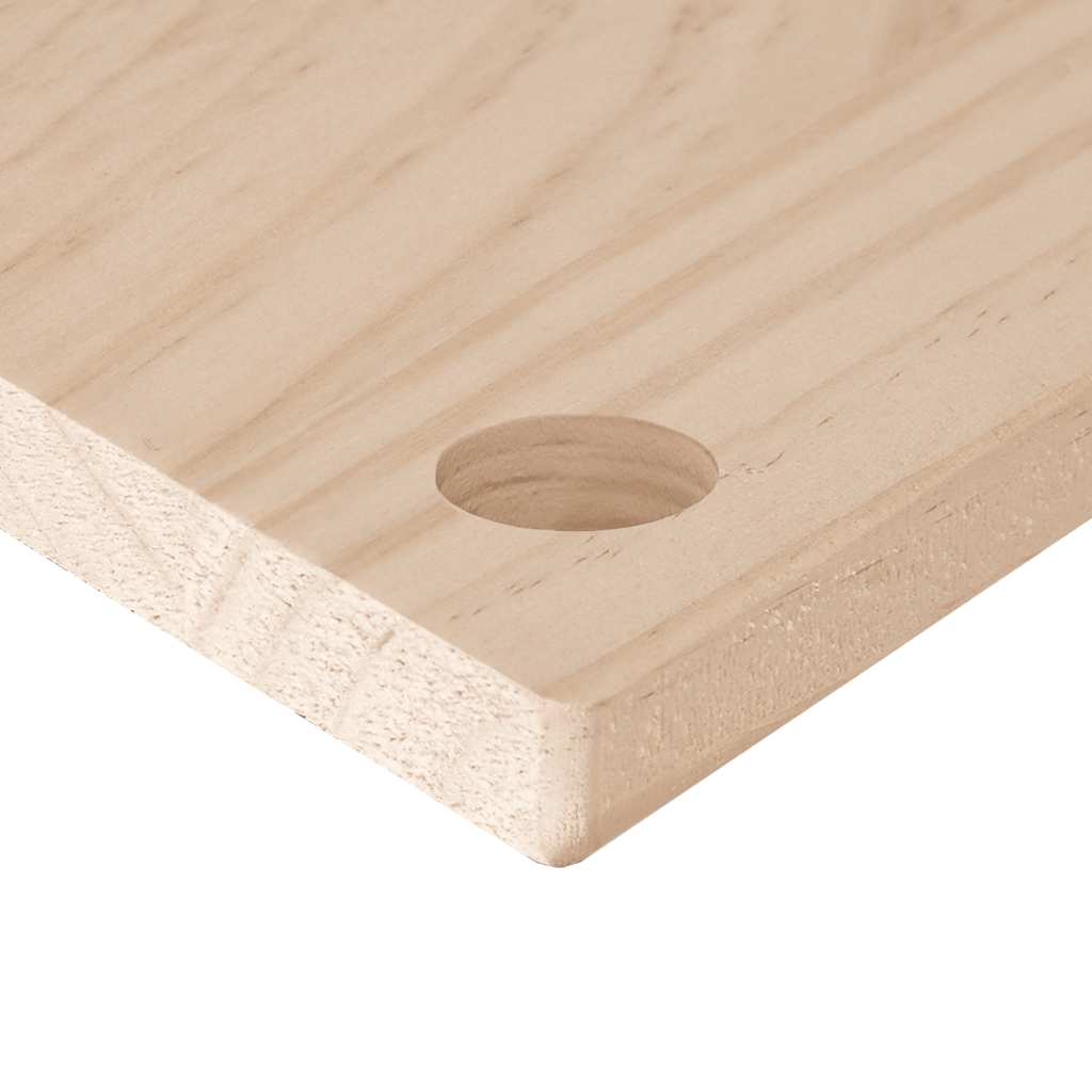 Schreibtischplatte 80x40x2,5 cm Massivholz Kiefer