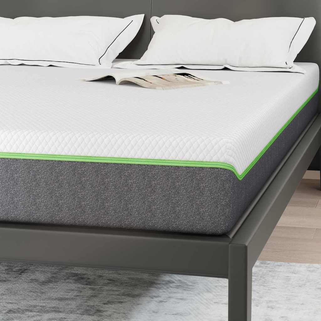 Matratze Weiß und Grau 80 x 160 cm Jacquard-Stoff