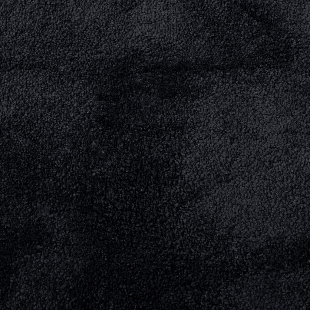 Teppich OVIEDO Kurzflor Anthrazit 120x120 cm