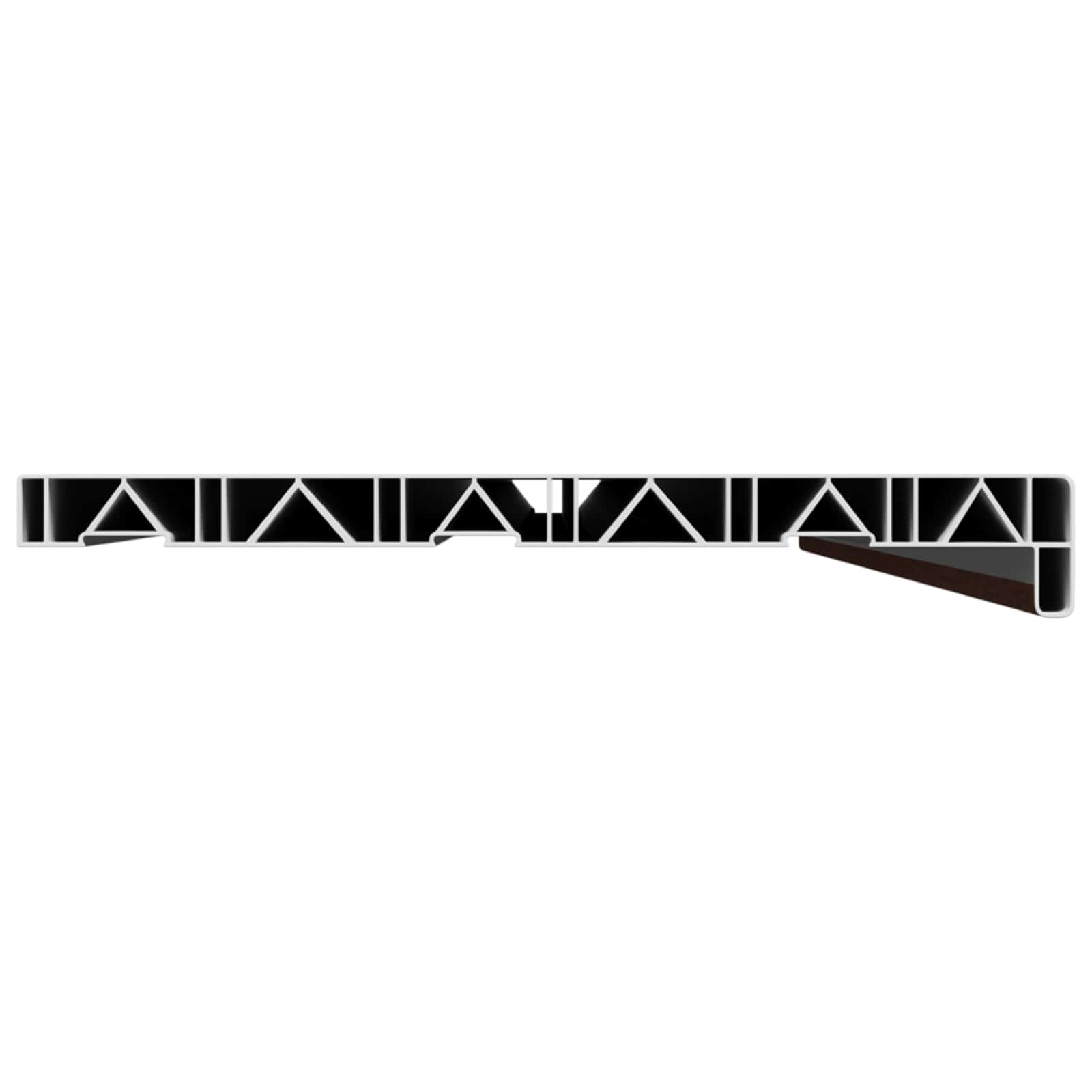 Fensterbank Weiß 60 x 10 x 4,5 cm PVC
