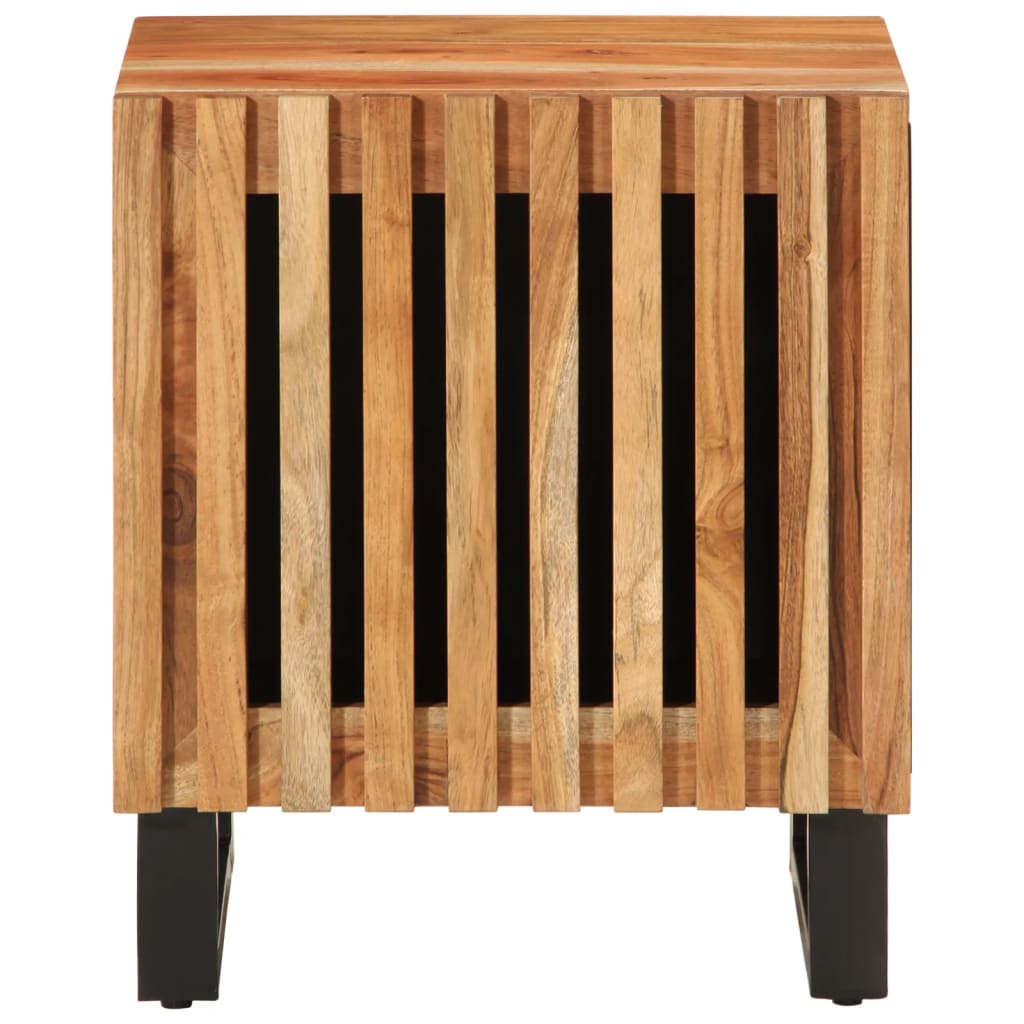 Nachttisch 40x34x46 cm Raues Mangoholz