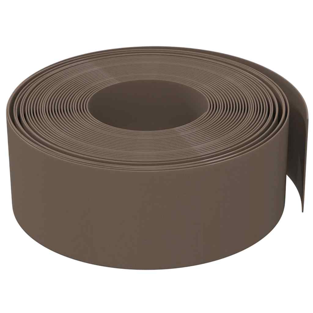 Gartenumrandung 25 m 10 cm PE Grau