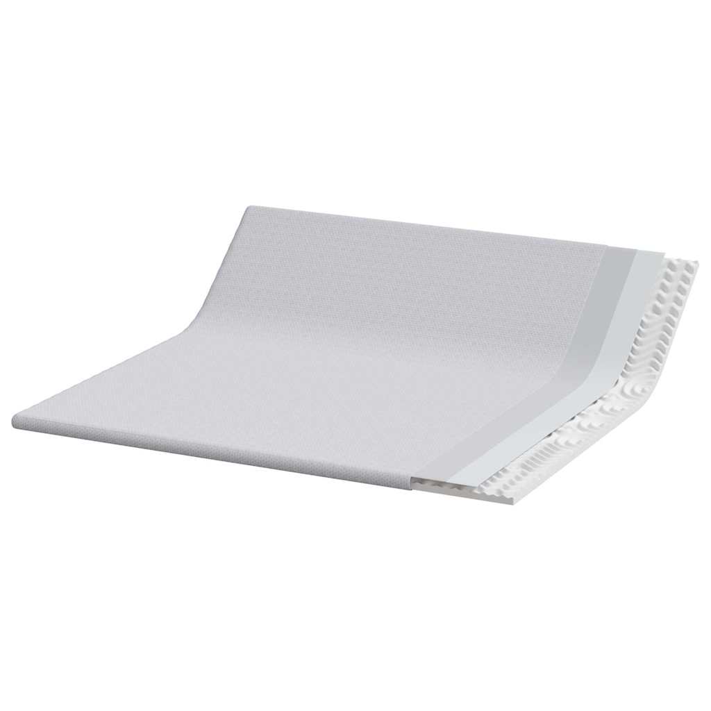 Matratzenauflage Weiß 80 x 200 cm Jacquard Stoff