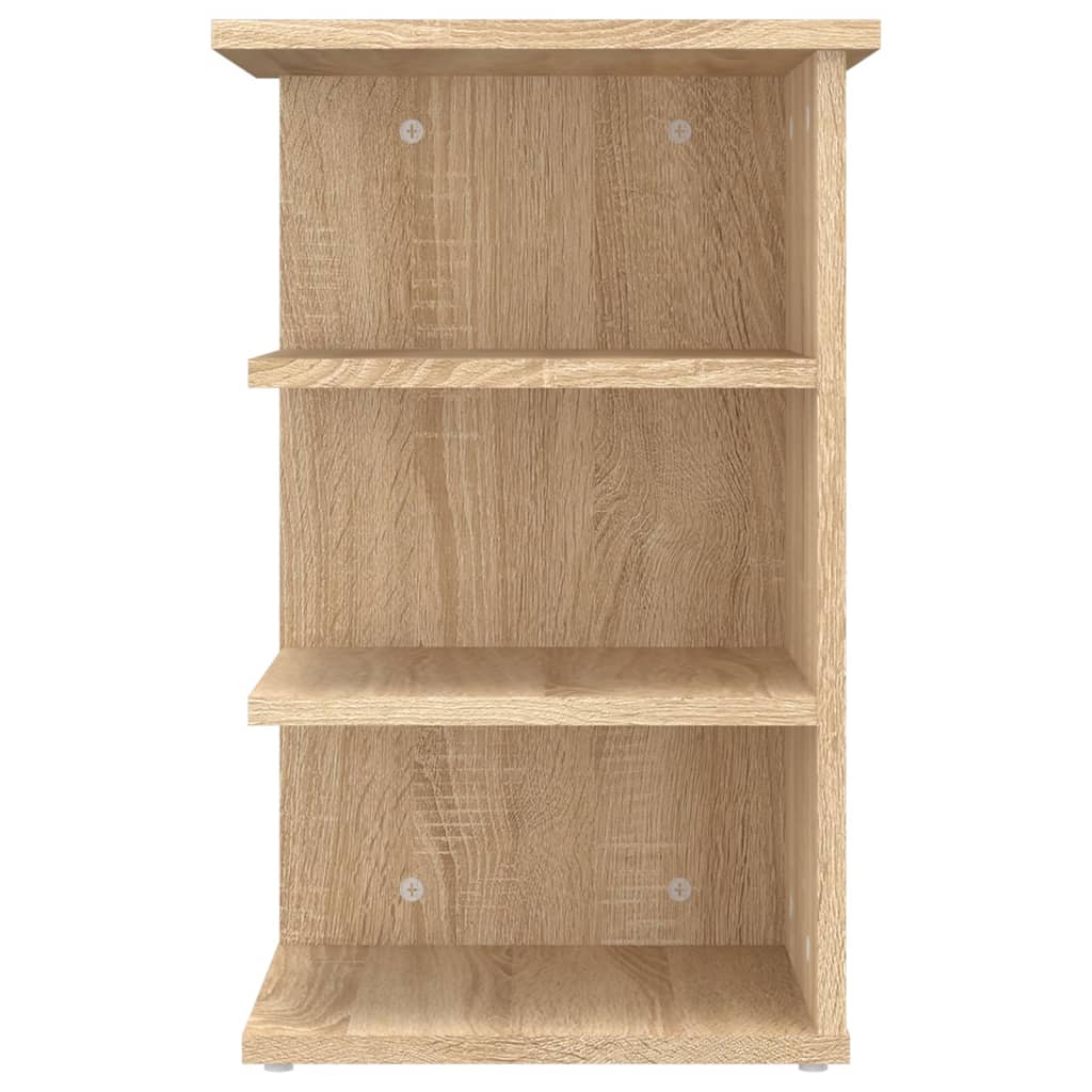 Beistellregal Weiß 35x35x55 cm Holzwerkstoff