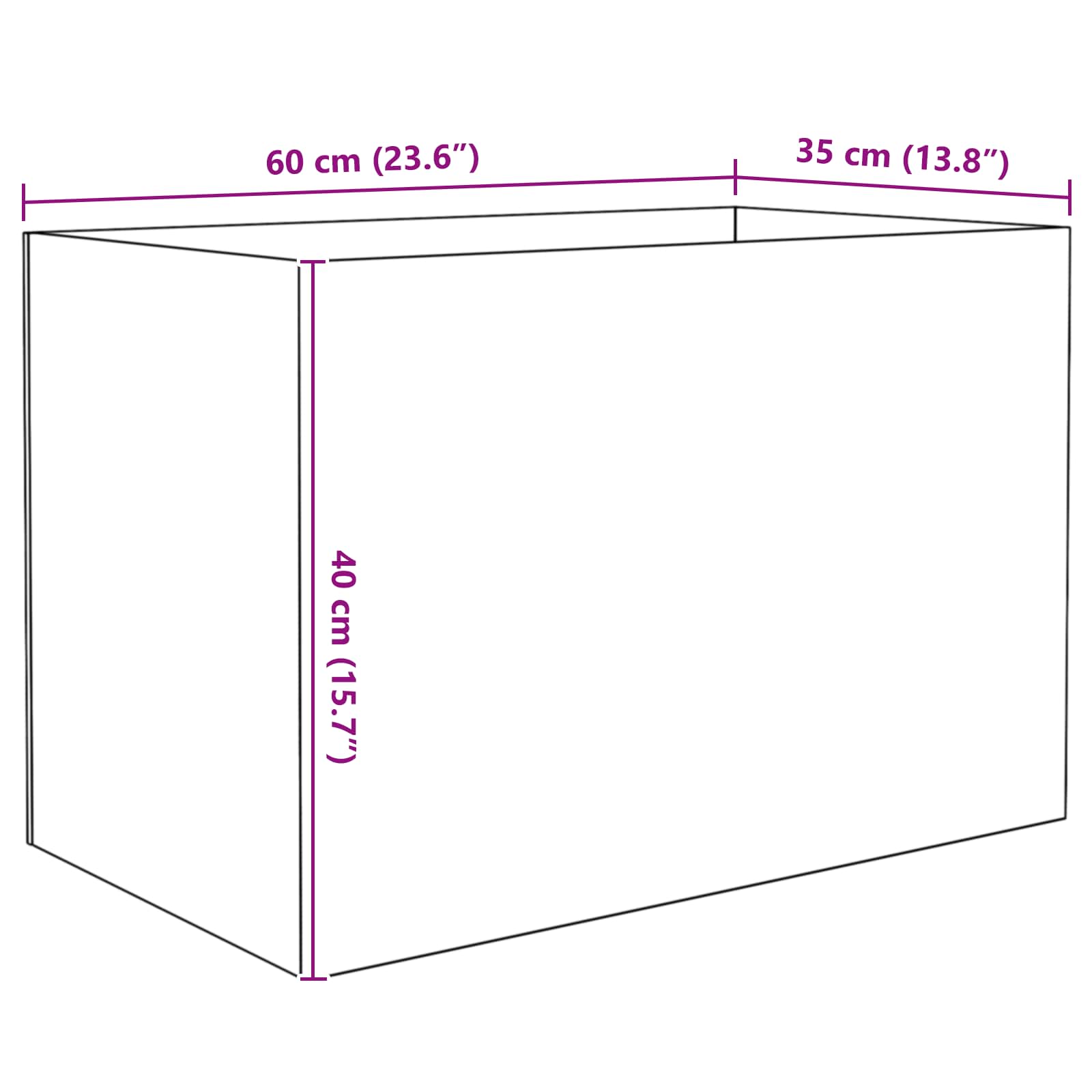 Aquarium mit Speicher Transparent 30 x 20 x 20 cm Glas