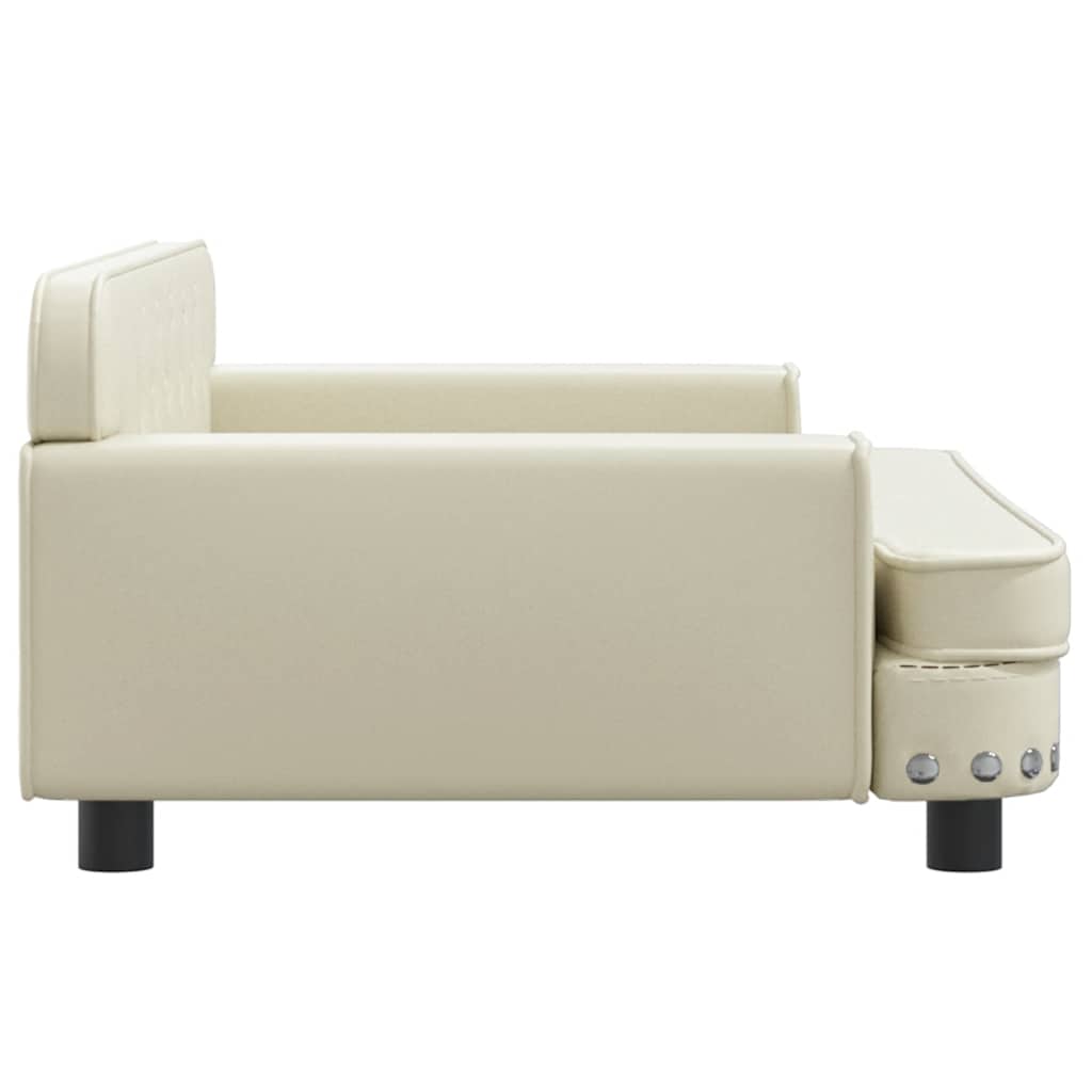 Kindersofa Schwarz 90x53x30 cm Kunstleder