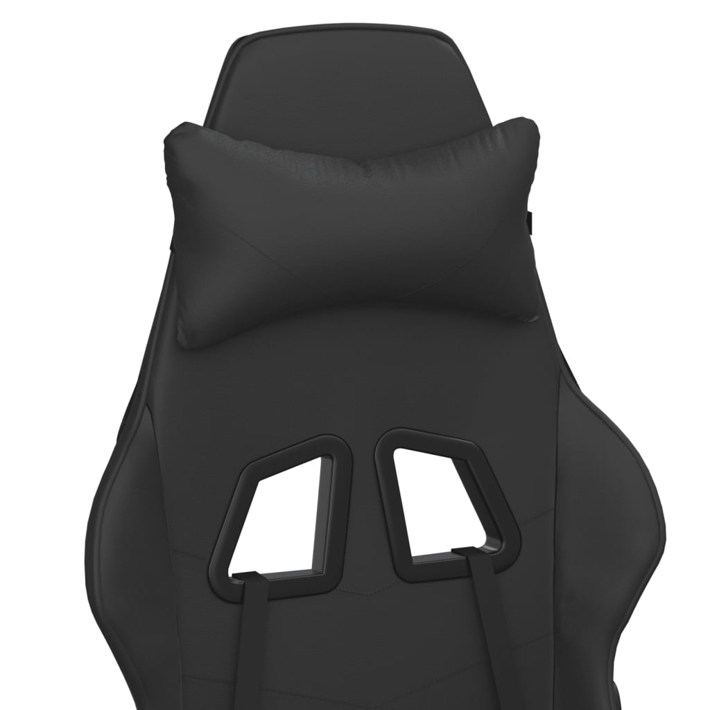 Gaming-Stuhl mit Massagefunktion Schwarz und Rot Kunstleder