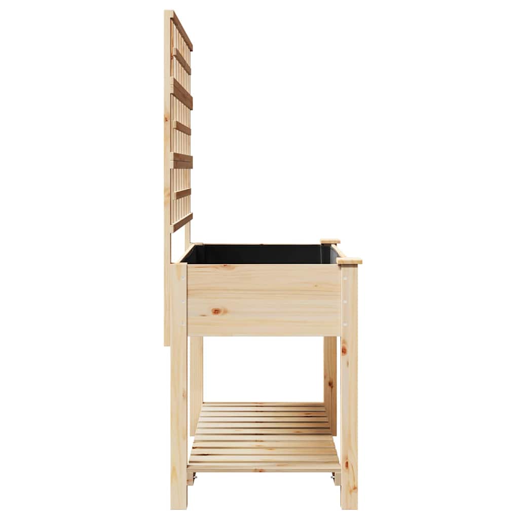 Garten-Pflanzgefäß Beige 71 x 38 x 152 cm Massivholz aus Fichte