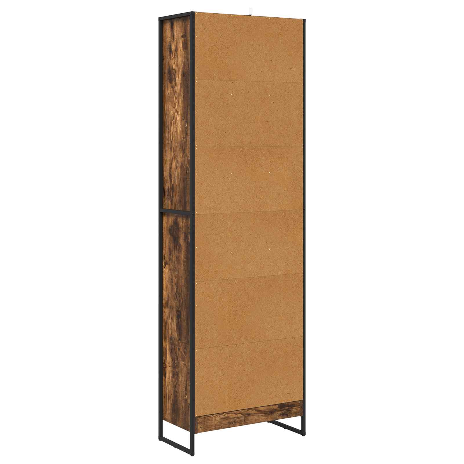 Bücherregal 2 pcs Schwarz Eichen-Optik 60 x 30 x 189,5 cm