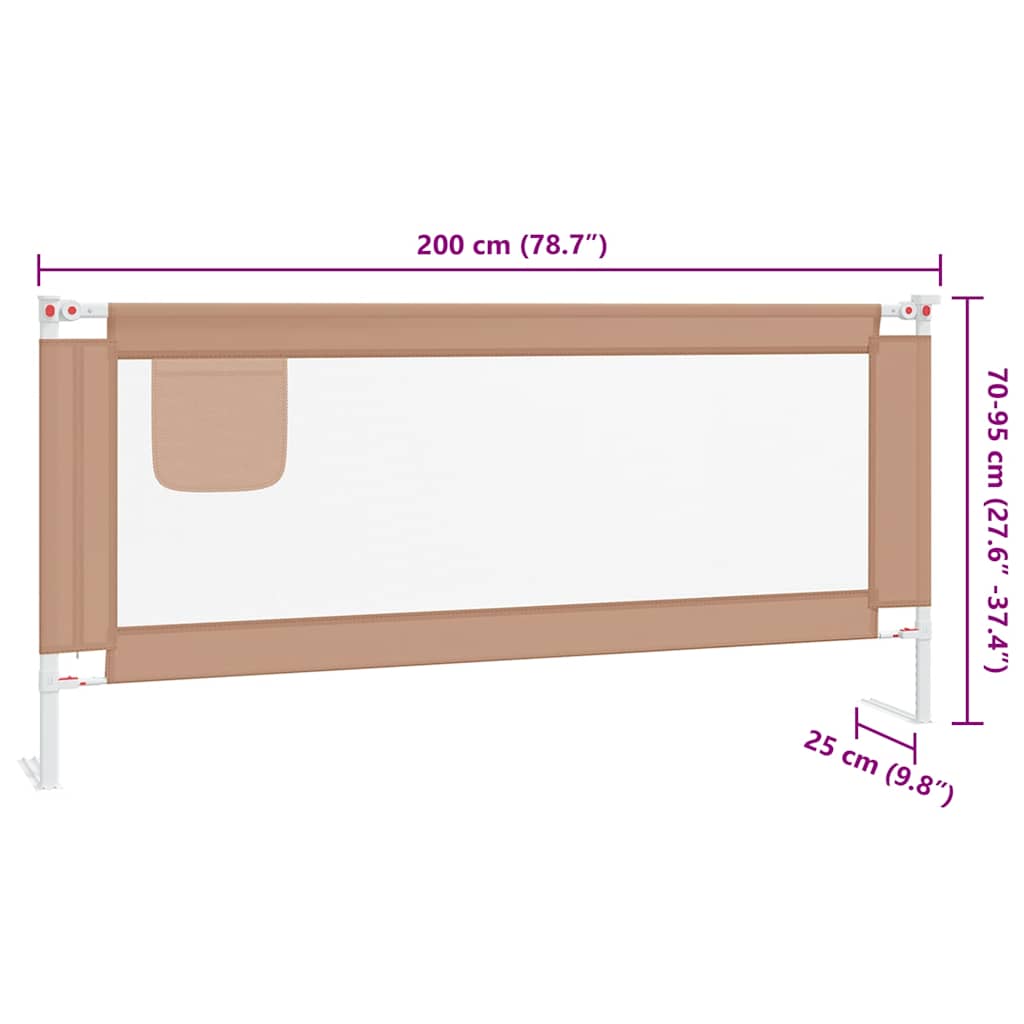 Kleinkind-Bettschutzgitter Grün 90x25 cm Stoff