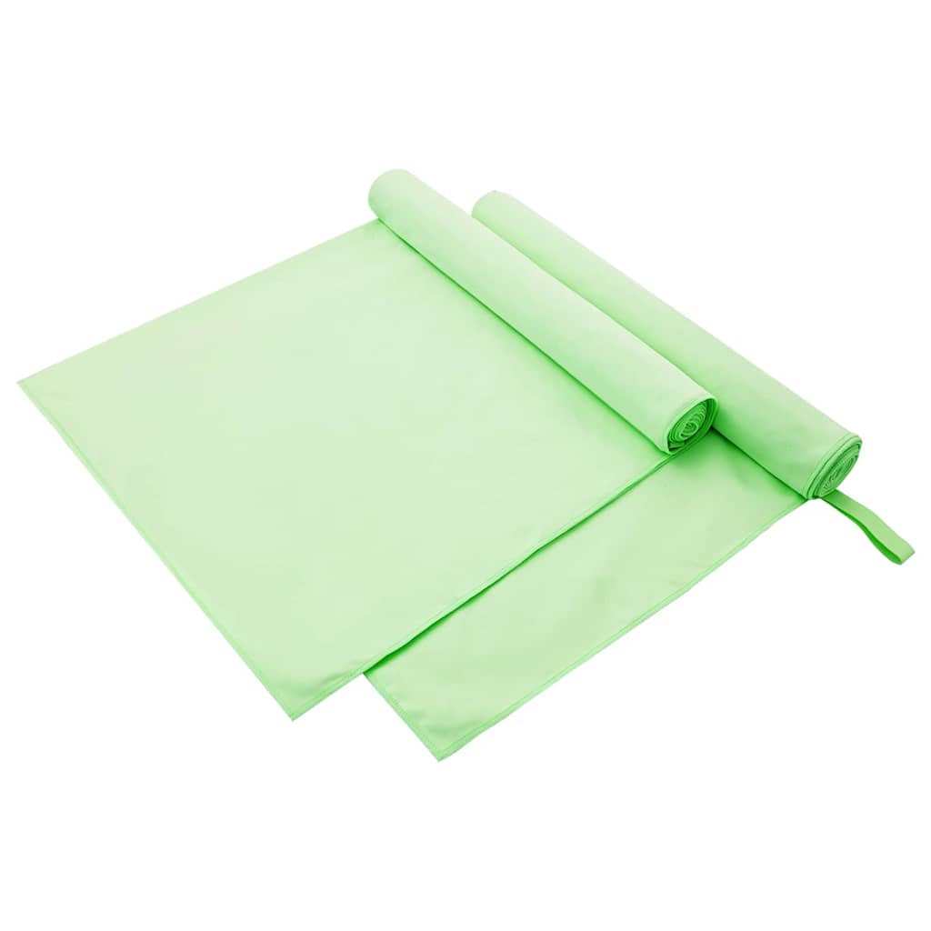 Sporthandtücher 2 pcs Schwarz 50 x 30 cm Polyester und Polyamid