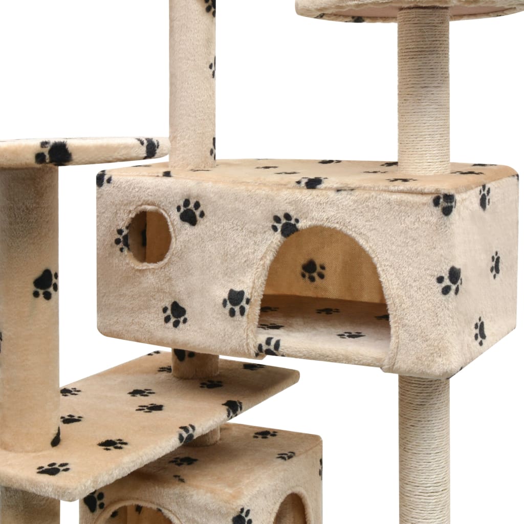 Katzen-Kratzbaum Sisal 125 cm Beige