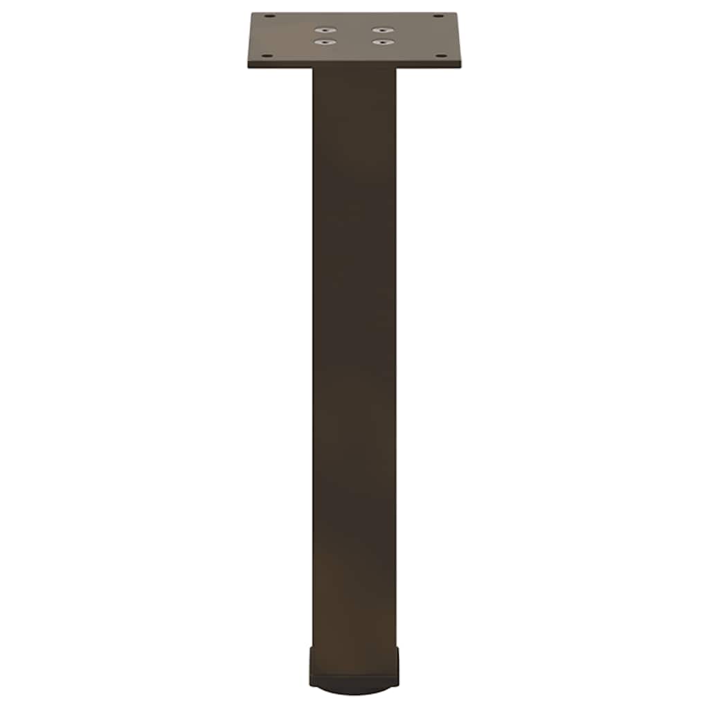 Bartischbeine 4 Stk. Schwarz 100-102 cm Stahl