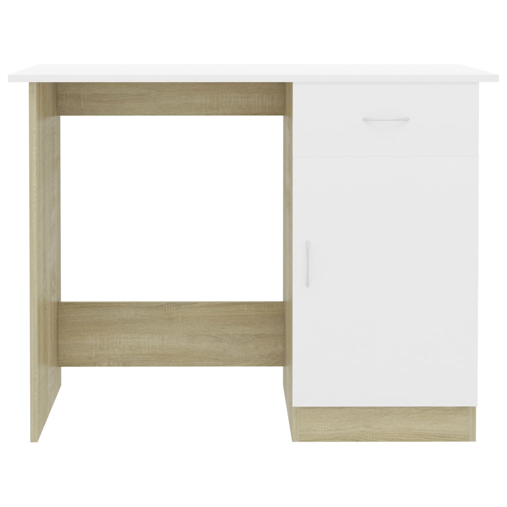 Schreibtisch Weiß 100×50×76 cm Holzwerkstoff