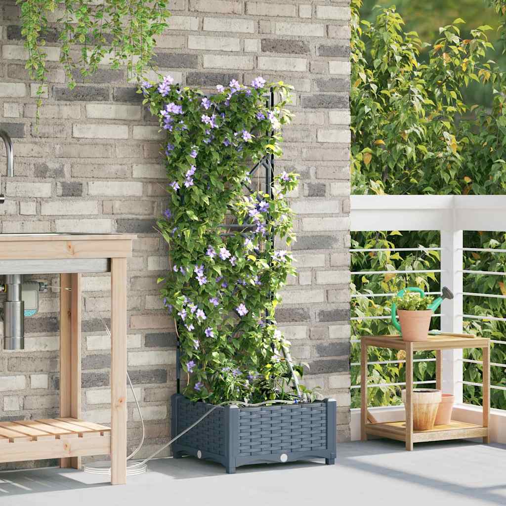 Garten-Pflanzgefäß 4 Stk. Braun 160 x 40 x 22 cm PP