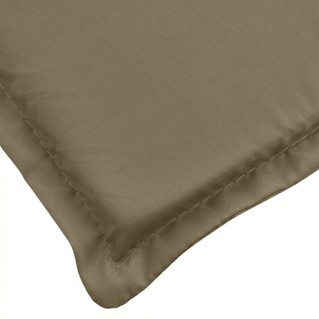 Niedriglehner-Auflagen 2 Stk Melange Anthrazit 100x50x7cm Stoff