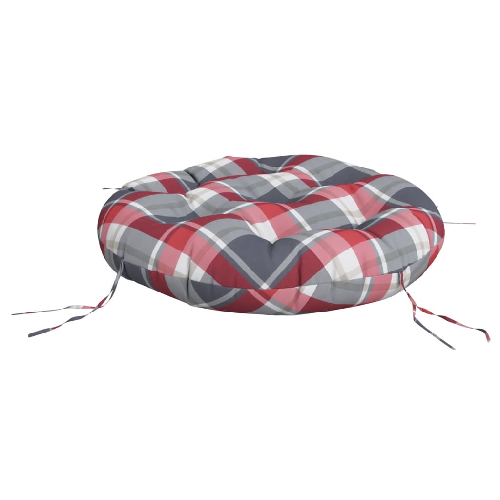 Kissen Rund Marineblau Ø 60x11 cm Oxford-Gewebe