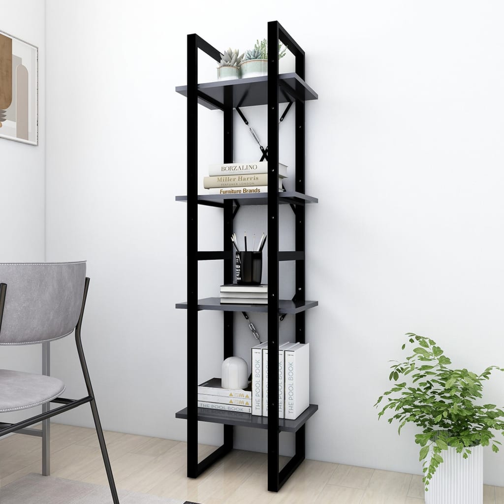 Bücherregal 2 Fächer Weiß 40x30x70 cm Holzwerkstoff