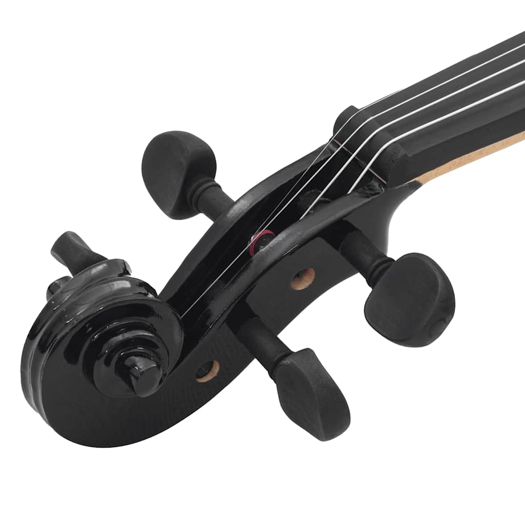 Violine Komplettset mit Bogen und Kinnhalter Dunkles Holz 4/4