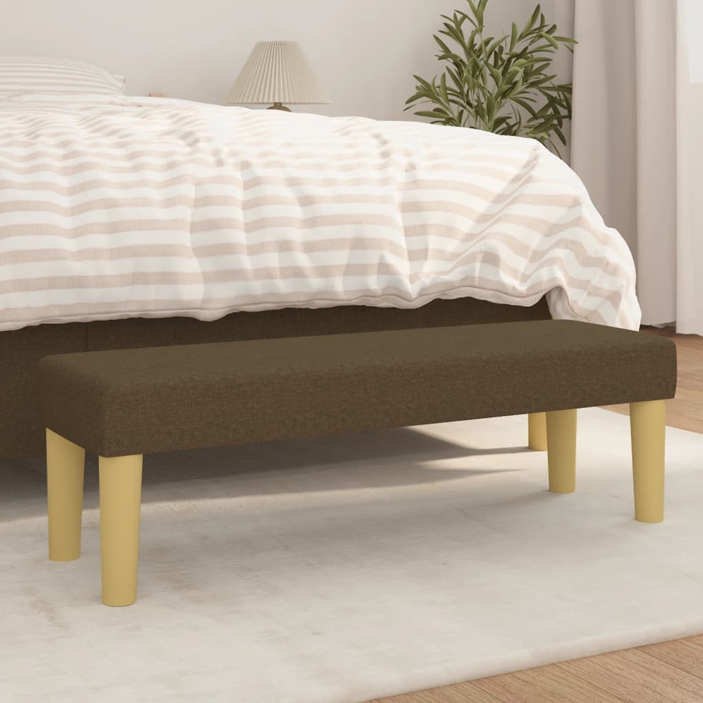 Sitzbank Hellgrau 70x30x30 cm Stoff