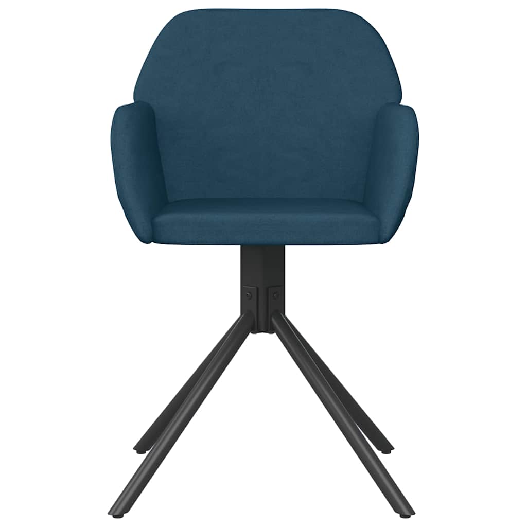 Esszimmerstühle 2 Stk. Drehbar Blau Samt