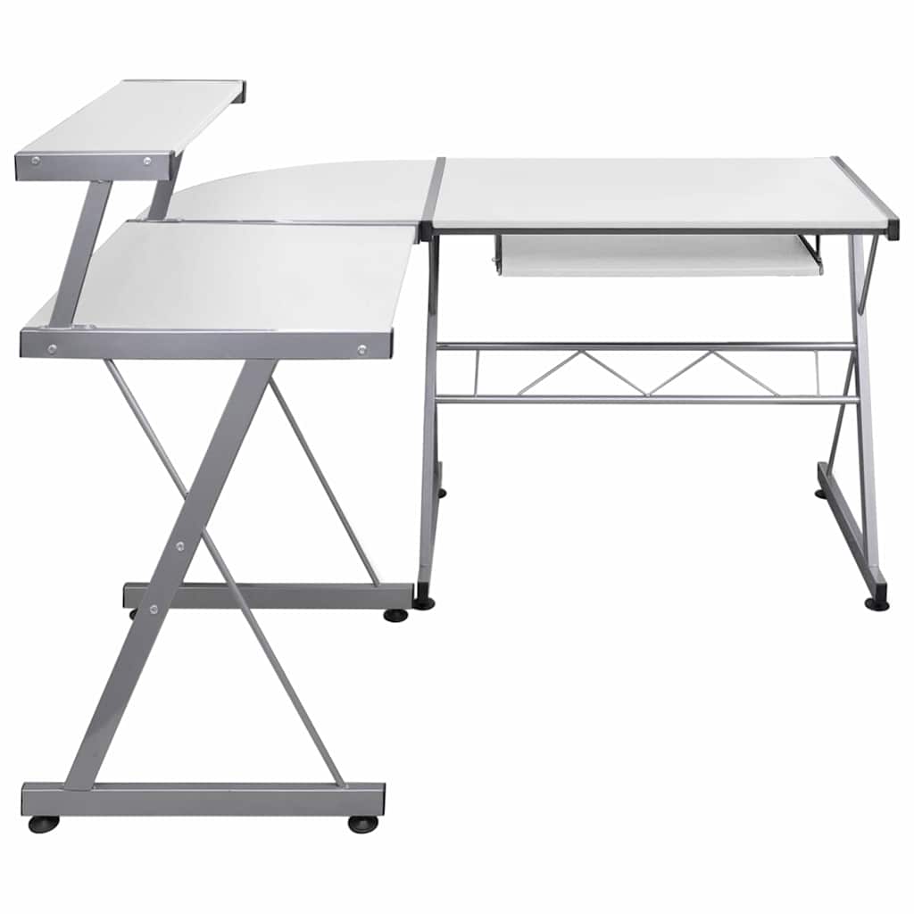 Eck-Computertisch Schwarz 132x112x99 cm Holzwerkstoff