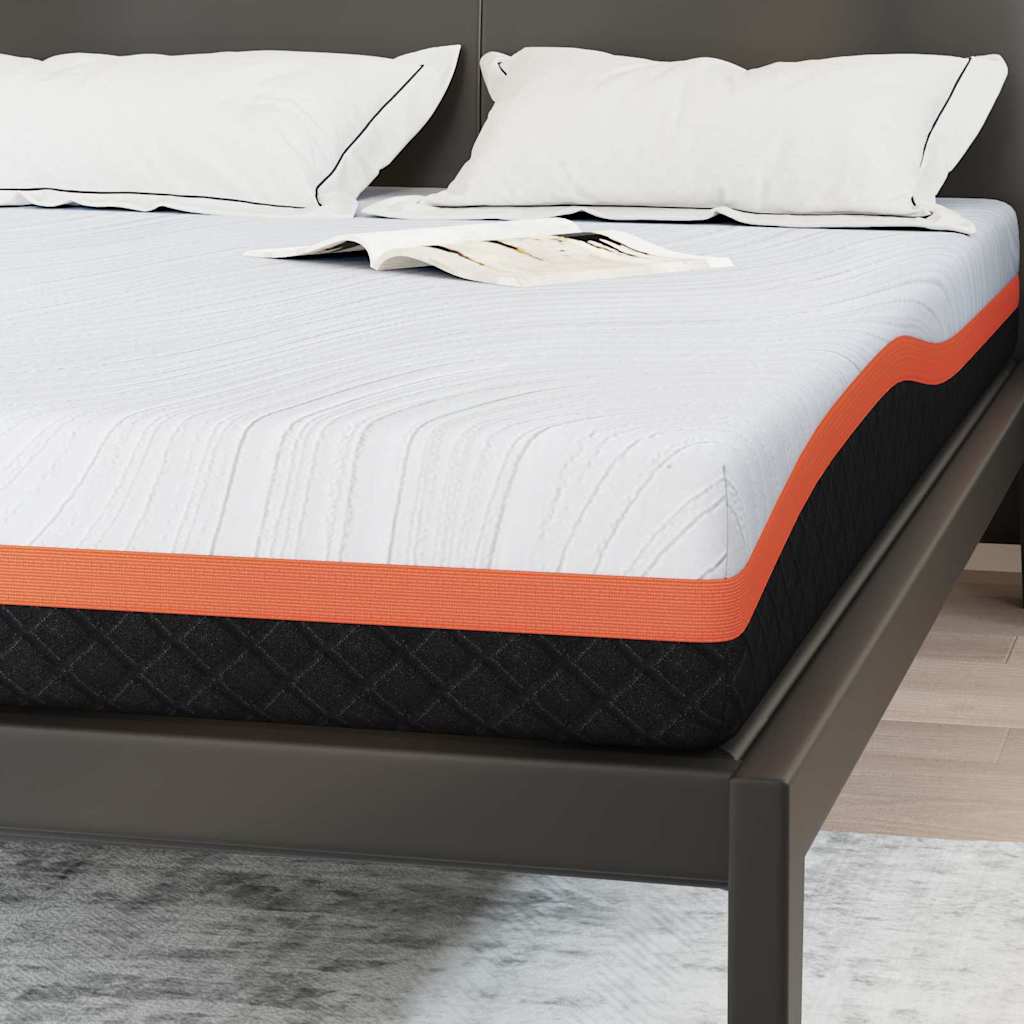 Matratze Weiß und Schwarz 80 x 160 cm Jacquard-Stoff