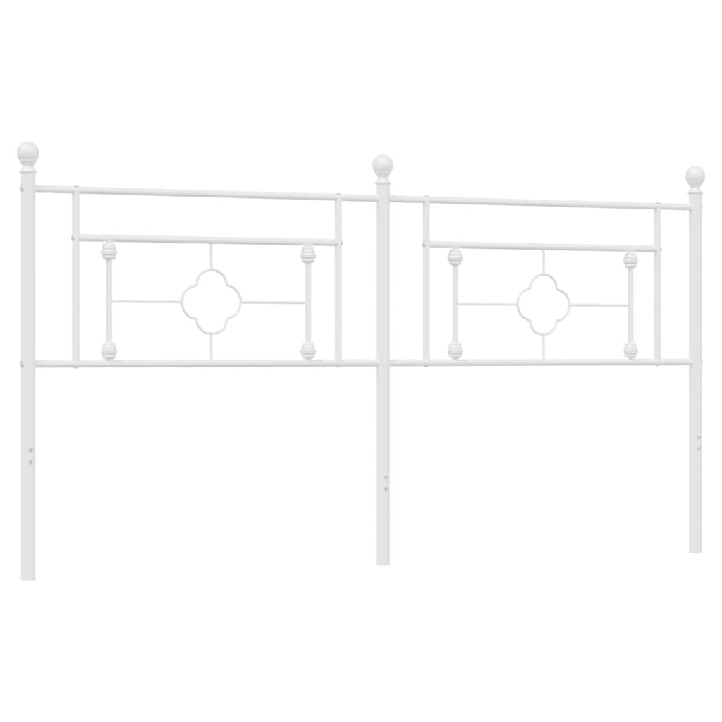 Ersatz-Kopfteil Metall Schwarz 100 cm