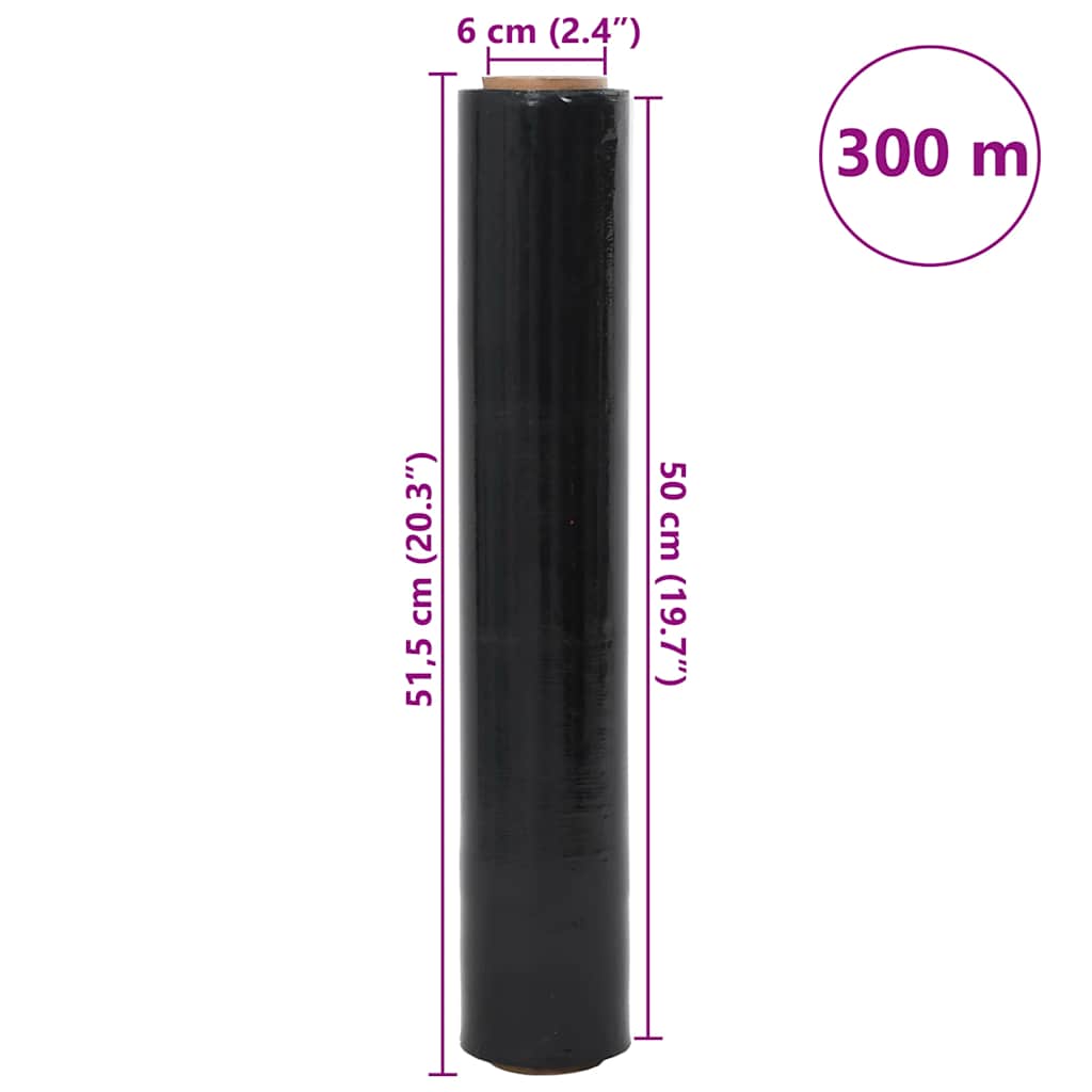 Stretchfolie 2 Stk. Transparent 17 μm 50 cm x 150 m