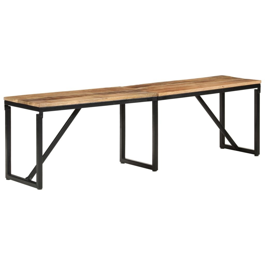 Sitzbank Massivholz 110x35x45 cm
