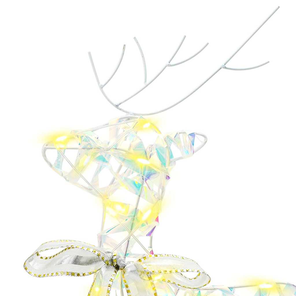 LED Rentiere 4 pcs Gold Stoff