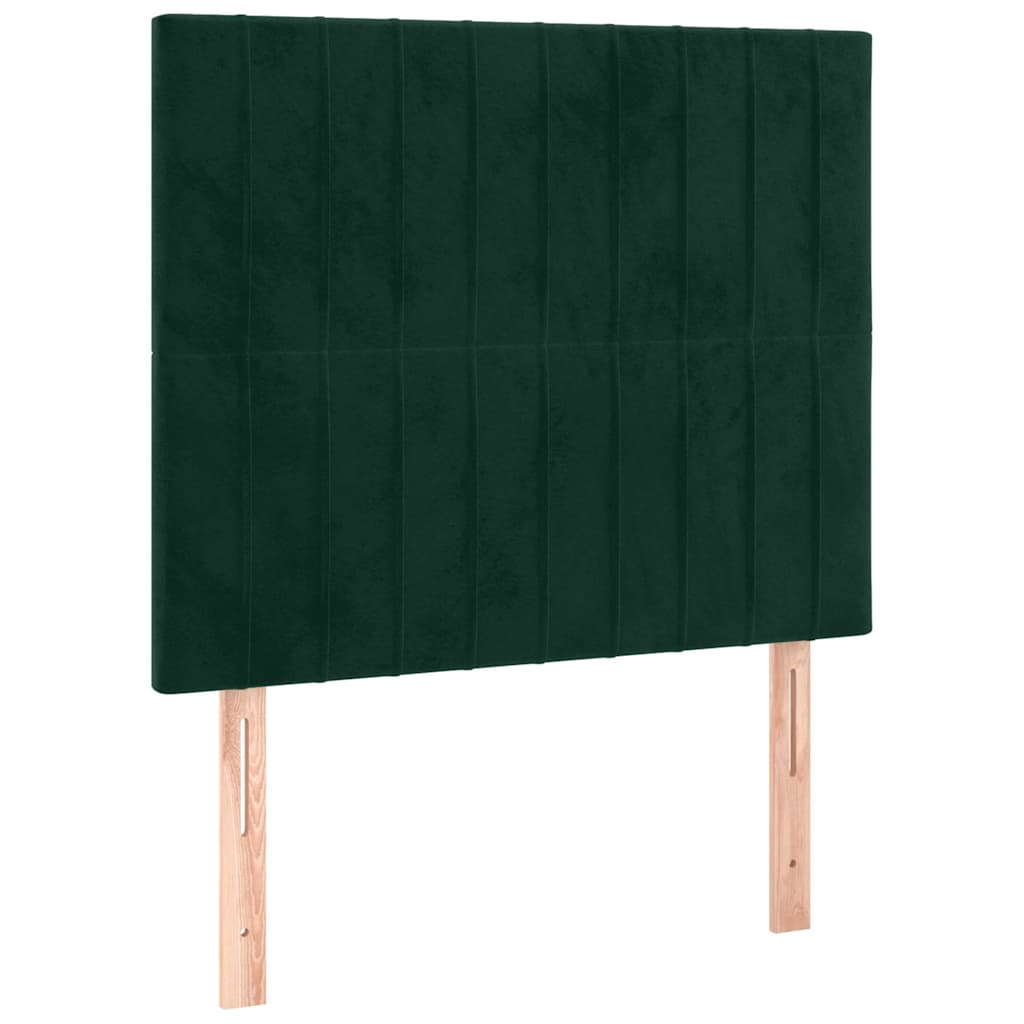 Kopfteil Hellgrau 80x5x118/128 cm Samt