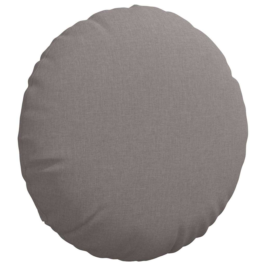 Sitzkissen 2 pcs Hellgrau Ø30 x 13 cm Stoff