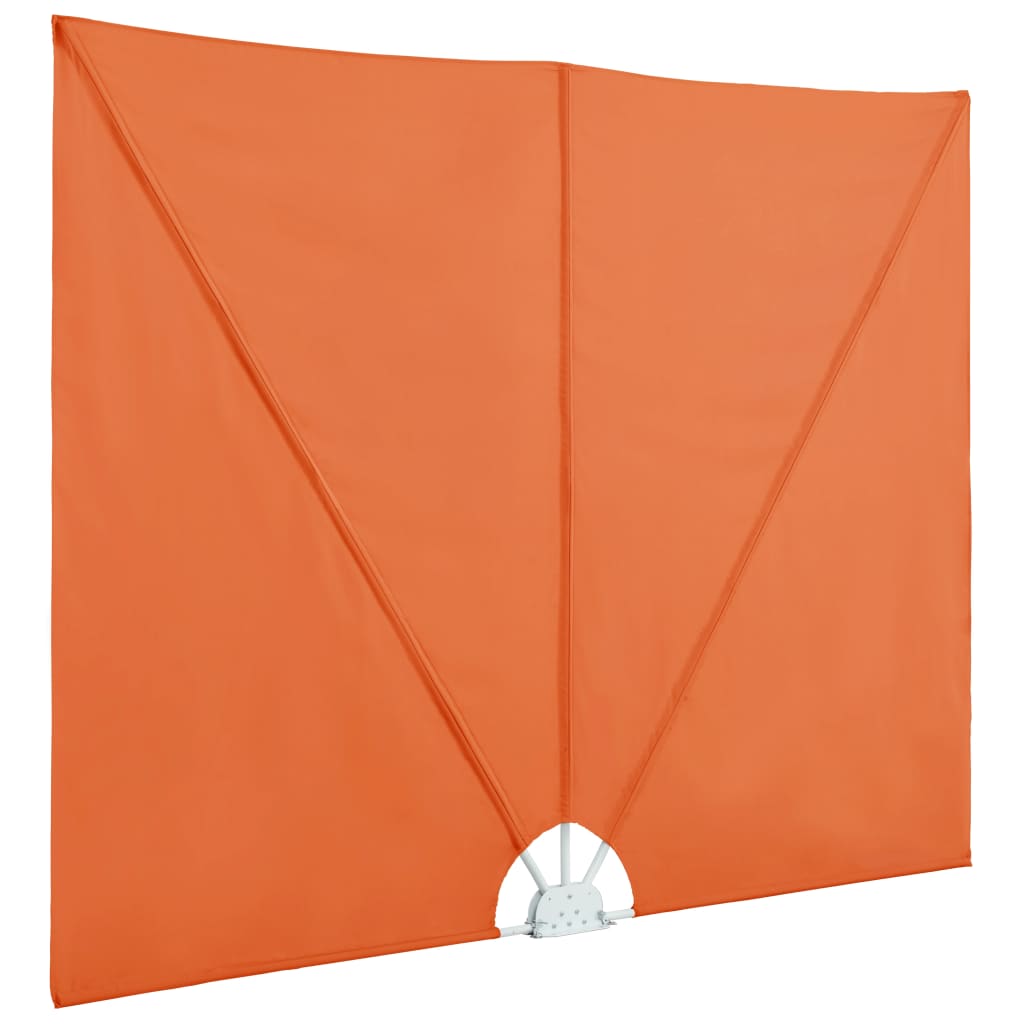 Faltbarer Terrassen-Seitenfächer Grau 240 × 160 cm
