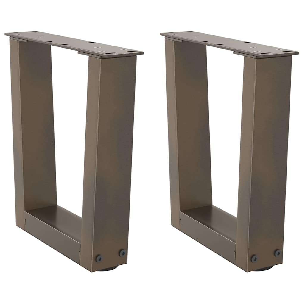 Couchtischbeine V-Form 2 Stück Schwarz 30x(30-31,3) cm Stahl