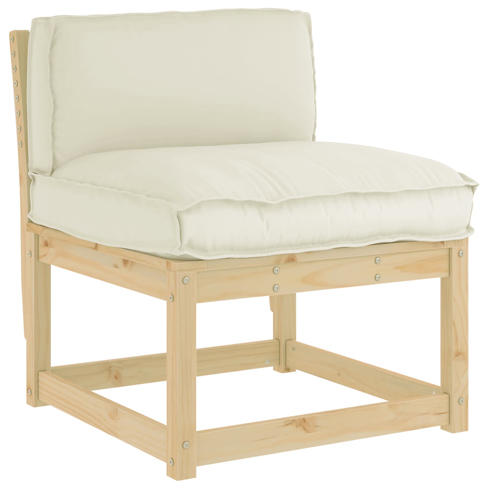 Kissen Anthrazit 80 x 40 x 12 cm Oxford-Stoff