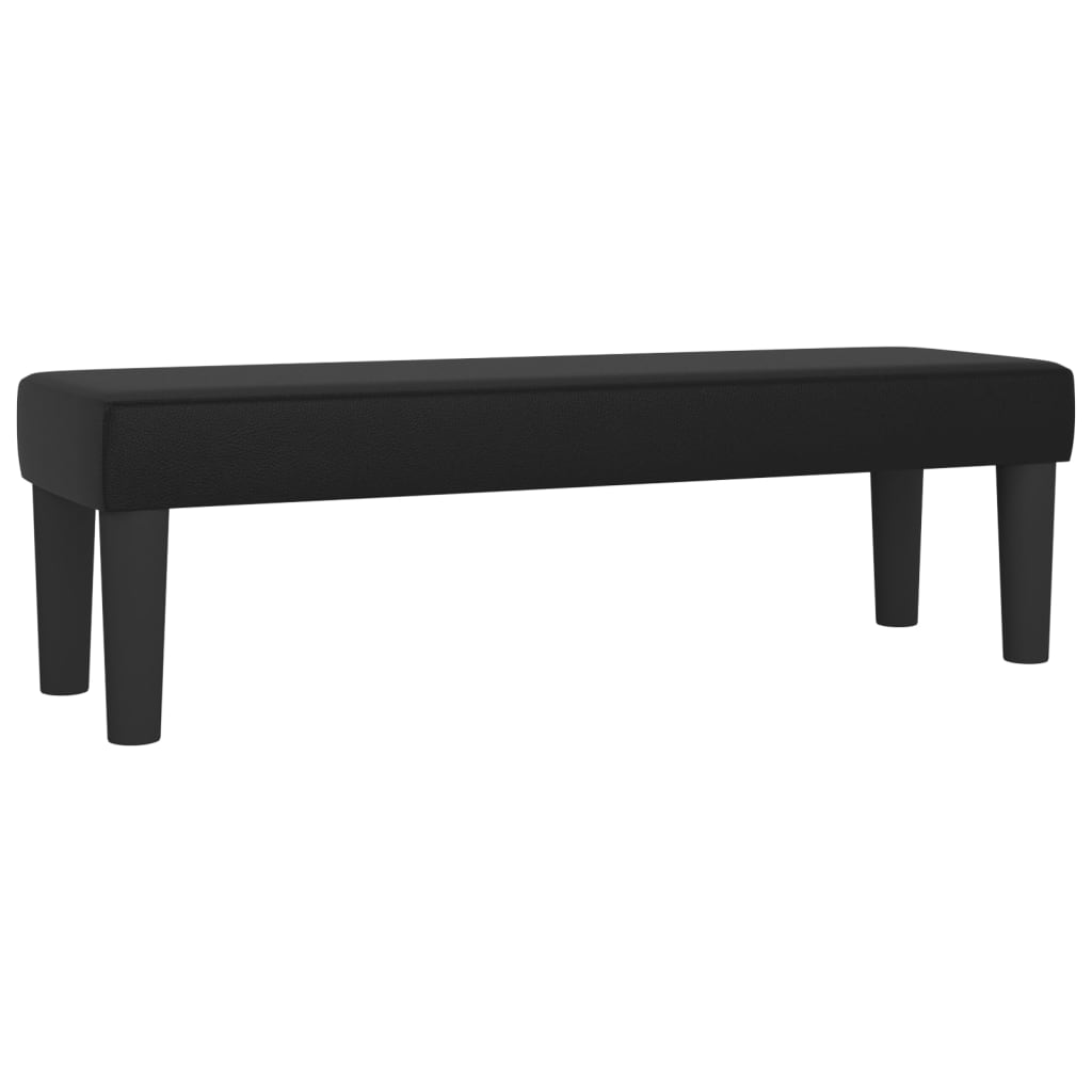 Sitzbank Grau 70x30x30 cm Kunstleder