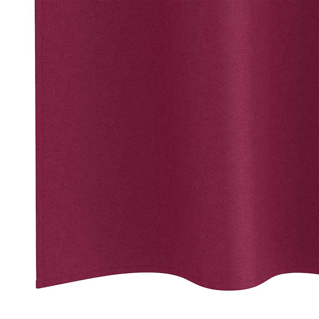 Verdunkelungs-Vorhänge mit Ringen 2 pcs Beige 140 x 140 cm