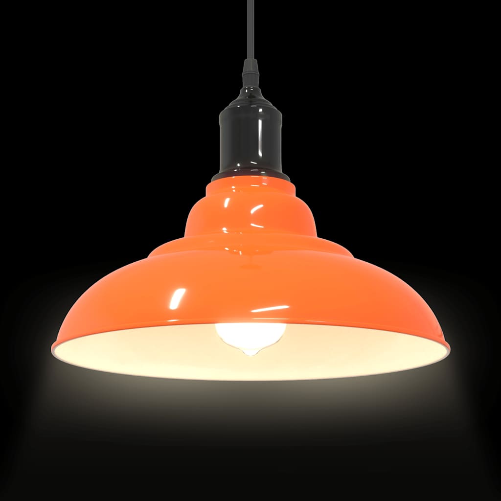 Pendelleuchte Höhenverstellbar E27 Schwarz Glänzend Ø 31 cm