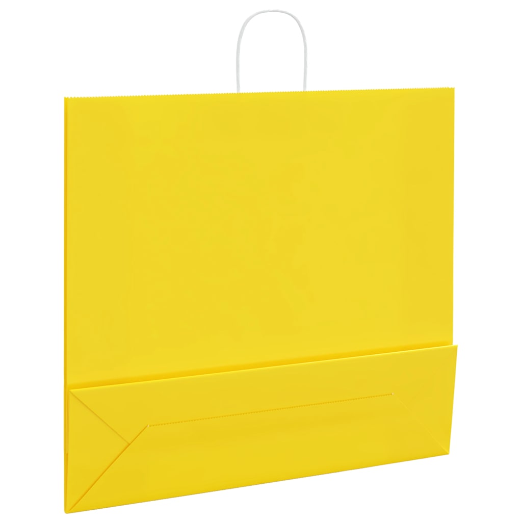 Papiertragetaschen 50 Stk. mit Henkeln Braun 21x11x36 cm