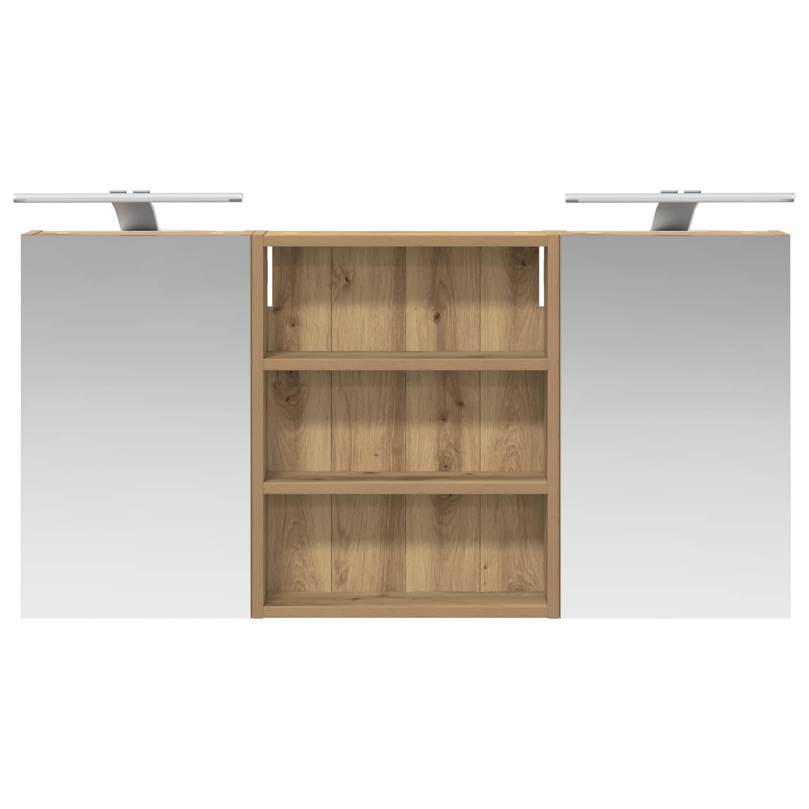 Badezimmerschrank-Set 3 pcs 80 x 10,5 x 50 cm Holzwerkstoff