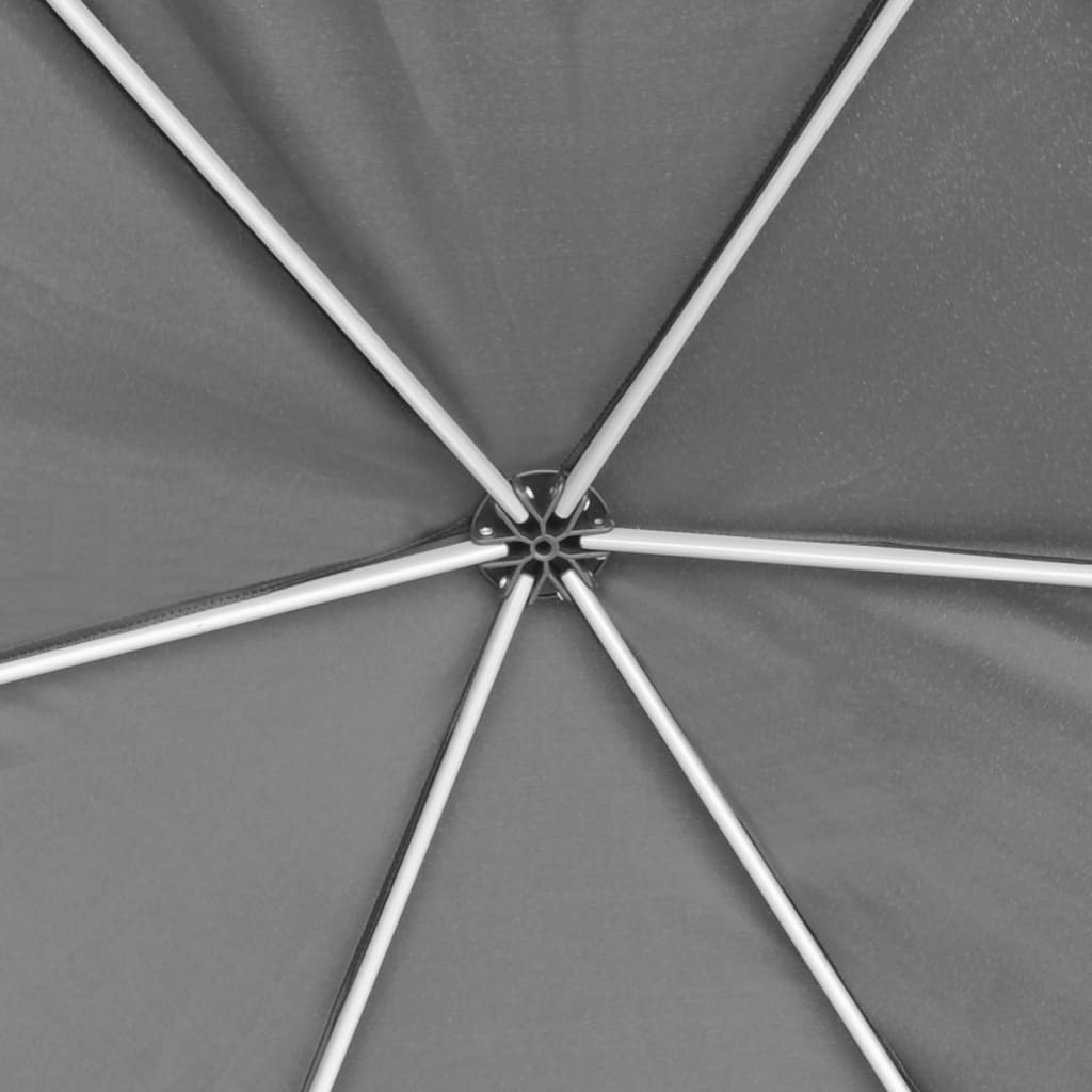 Hexagonal Pop-Up Zelt mit 6 Seitenwänden Dunkelblau 3,6x3,1 m