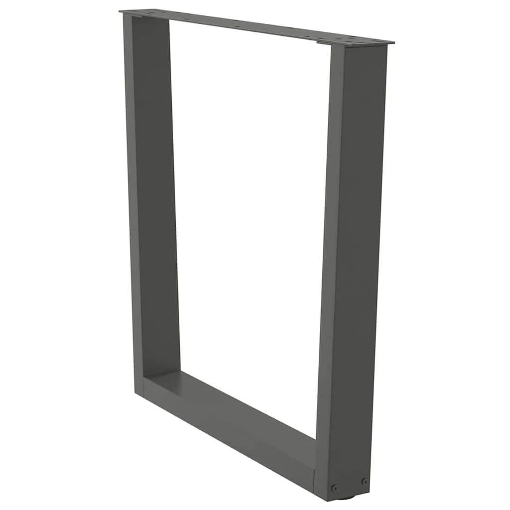 Couchtischbeine V-Form 2 Stück Schwarz 30x(30-31,3) cm Stahl