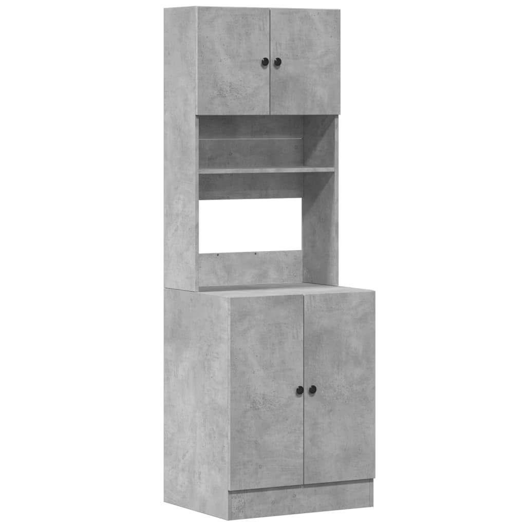 Küchenschrank Weiß 60x50x180 cm Holzwerkstoff