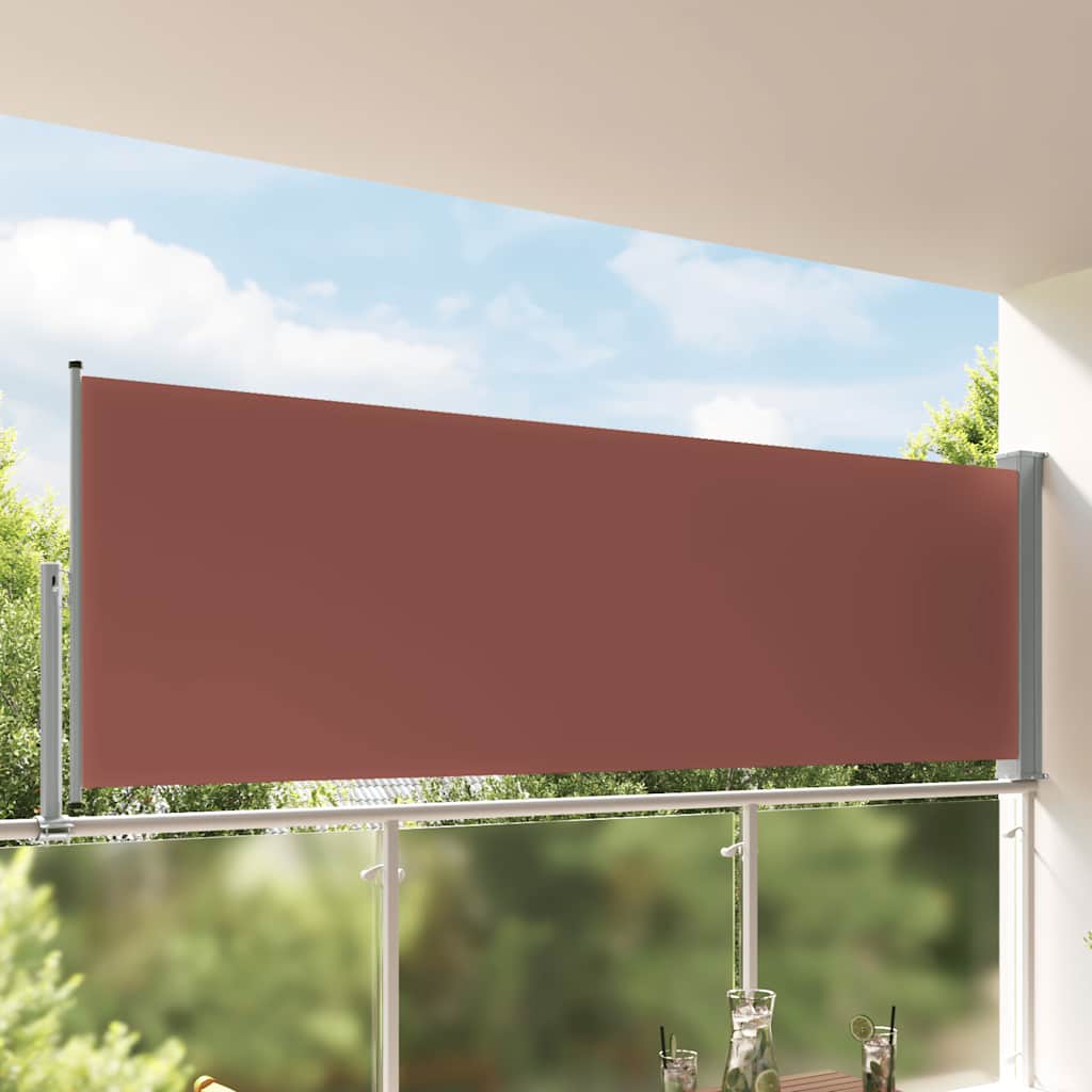 Seitenmarkise 60 x 300 cm 100% Polyester Eisen Stahl