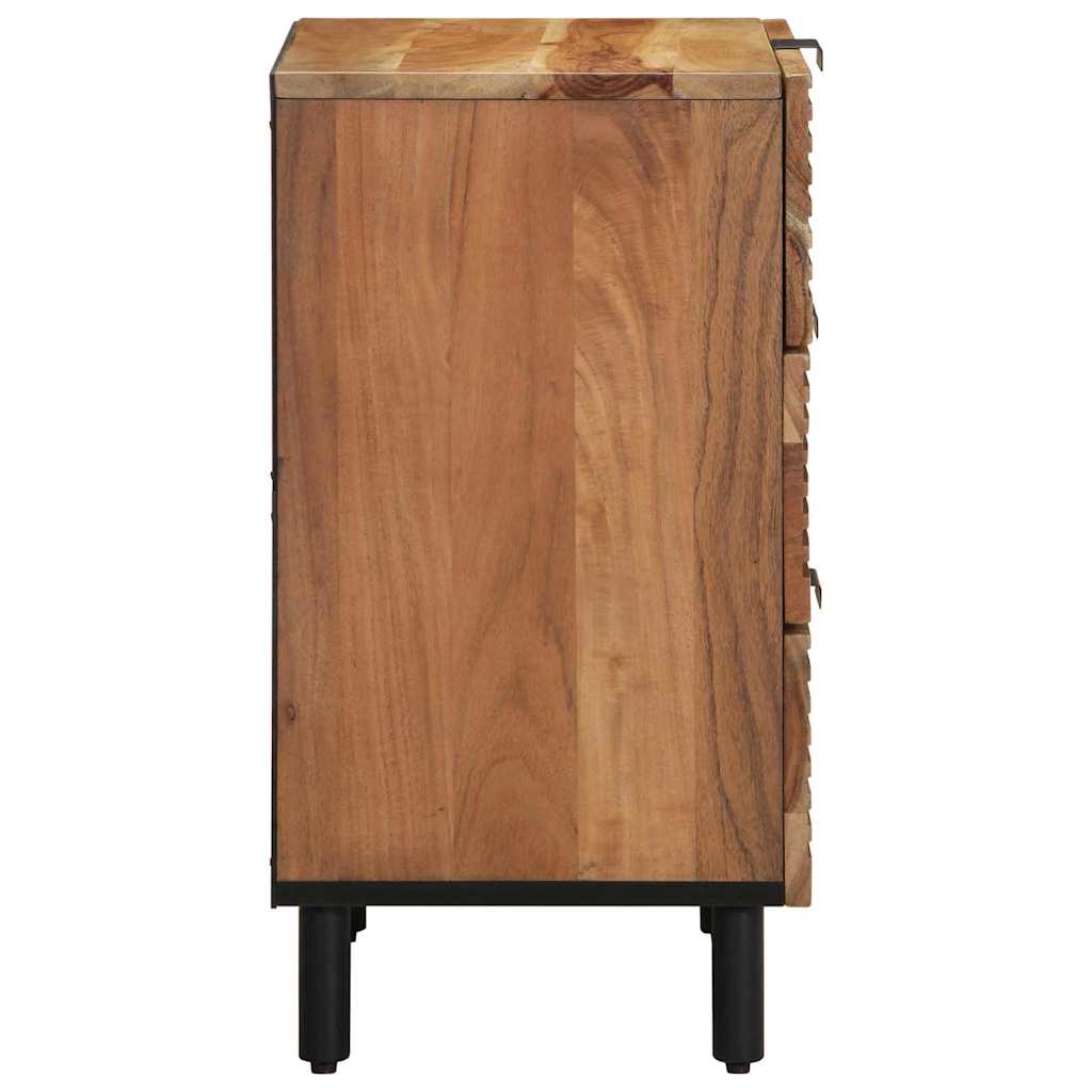 Bettschrank Braun 50 x 33 x 62 cm Massivholz Akazie