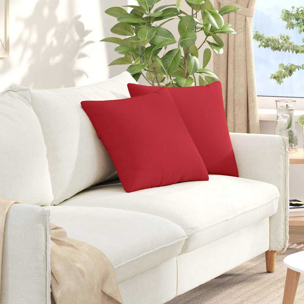 Sofakissen 2 pcs Hellgrau 50 x 30 cm Stoff
